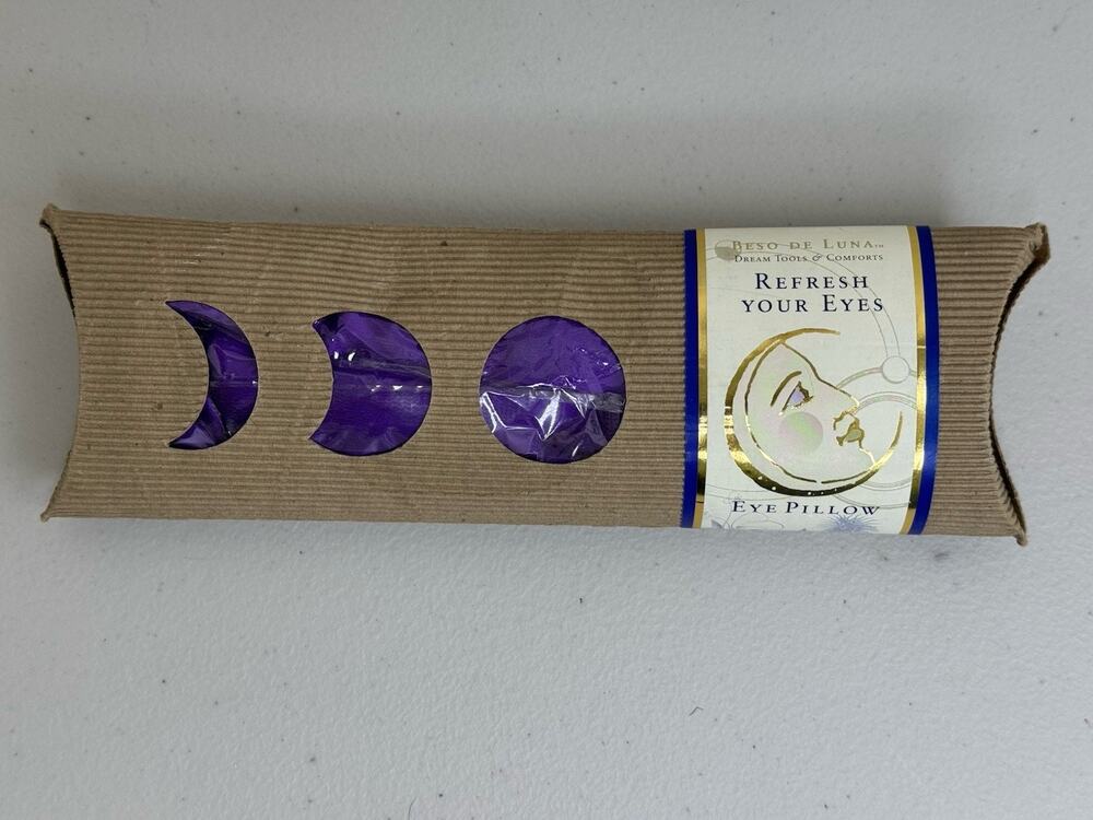 Beso De Luna “Refresh Your Eyes” Purple Eye Pillow Reduce Puffiness Soothe Skin